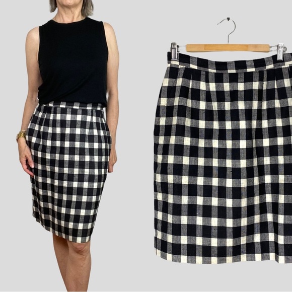 Vintage Anne Klein Linen Skirt - Picture 1 of 4